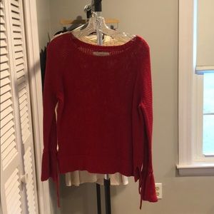 Red loft sweater